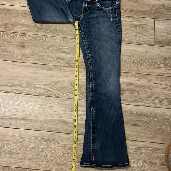 MEK distressed boot cut jeans Medium Wash Women’s Size 27 - Picture 9 of 15